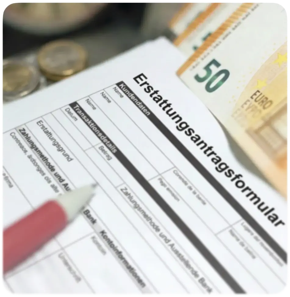Rückerstattungsantragsformular